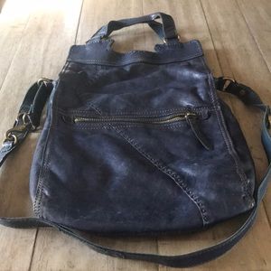 Lucky brand - 100% Italian leather bag - blue